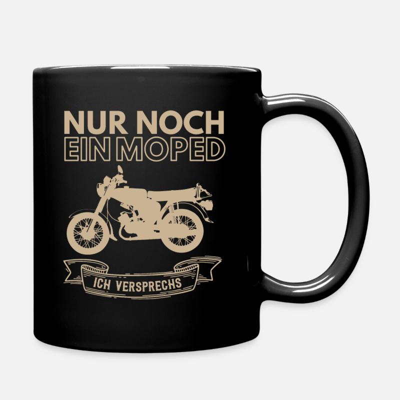 Simson S51 Geschenkidee ,DDR Moped 2 Takter Spruch - Tasse einfarbig - Schwarz