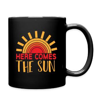 Here comes the sun - Here comes the sun - Full Colour Mug - black - Right