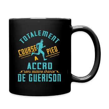 Running - Totally Addicted - Full Colour Mug - black - Right