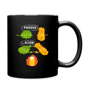 Amoureux de la bière fusion houblon et cadeau de malt GES - Mug uni - noir - Droite