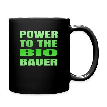 Farmer Eco Power to the Organic Organic Farmer - Full Colour Mug - black - Right
