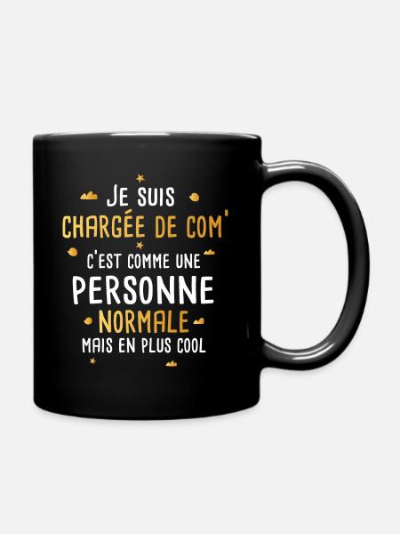 Chargée de communication Cadeau drôle - Mug uni - noir