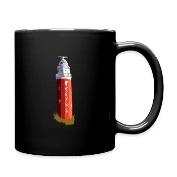 Texel Love The Lighthouse Eierland Fans Gift - Full Colour Mug - black - Right