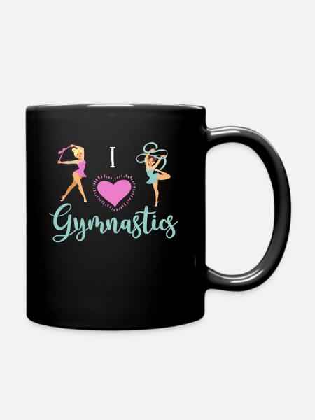 Rhythmische Sportgymnastik Geschenk Sportler - Tasse einfarbig - Schwarz