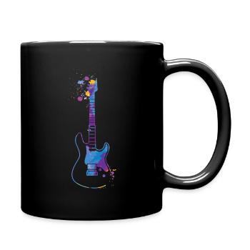 Guitar Splash Guitar Player Gift Guitare électrique - Mug uni - noir - Droite