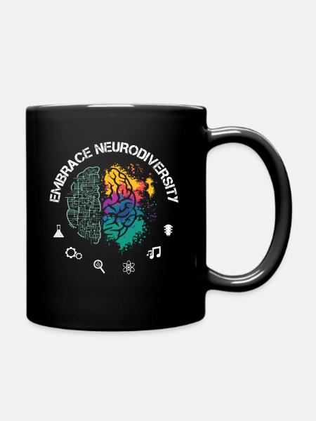 Embrance Neurodiversity ADHD Autismus ASD - Tasse einfarbig - Schwarz
