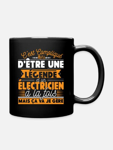 Électricien de légende - idée cadeau - Mug uni - noir