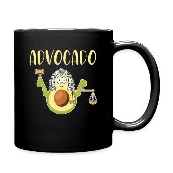Avocado - Vegan Vegetarian Jura JUS gift idea - Full Colour Mug - black - Right