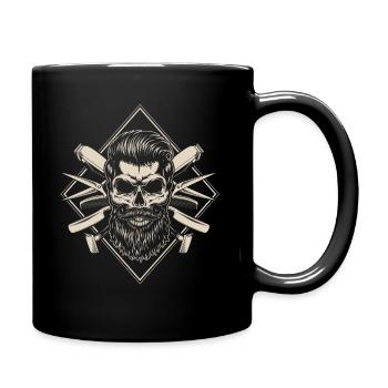 Barber sho, Friseur Laden, Friseuse - Tasse einfarbig - Schwarz - Rechts