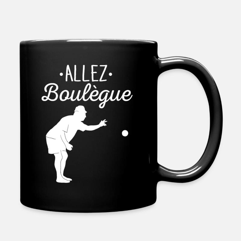 Allez Boulègue - Expression Marseillaise Pétanque - Mug uni - noir