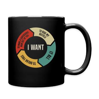 Musiktitel der 80 Retro Rate Chart, Musikfan - Tasse einfarbig - Schwarz - Rechts