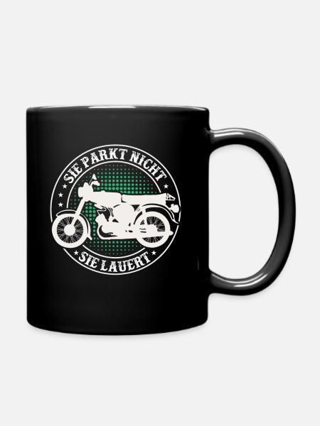 Simson, Simmi S51, Moped Geschenkidee Ossi 50ccm - Tasse einfarbig - Schwarz