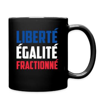 Freedom split equality - Motto training - Full Colour Mug - black - Right