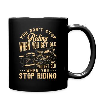 Cadeau de motocycliste, motard et motard - Mug uni - noir - Droite