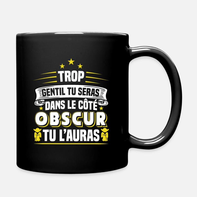 Côté Obscur - Citations Drôles Idée Cadeau Geek - Mug uni - noir