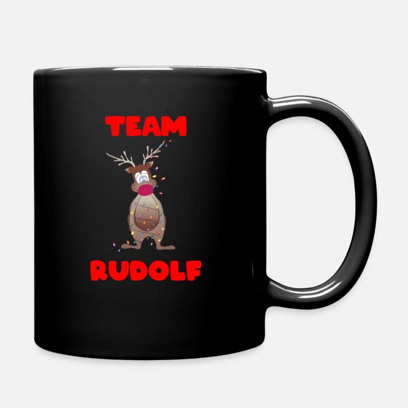 Team Rudolf - Christmas - Christmas - Full Colour Mug - black