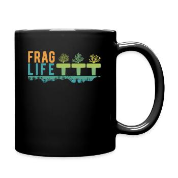 Ask Life Coral Aquarium & Aquarist, Saltwater - Full Colour Mug - black - Right