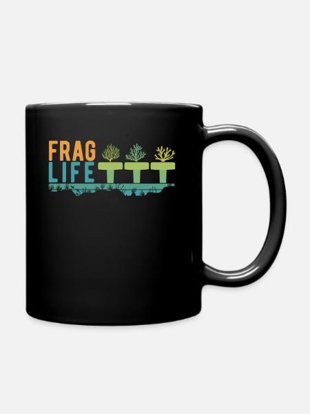 Ask Life Coral Aquarium & Aquarist, eau salée - Mug uni - noir