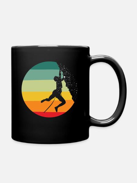 Escalade, escalade, rocher - Mug uni - noir