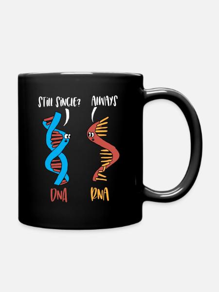 DNA RNA Lustiges Biologie Anatomie Genetik Gift - Tasse einfarbig - Schwarz