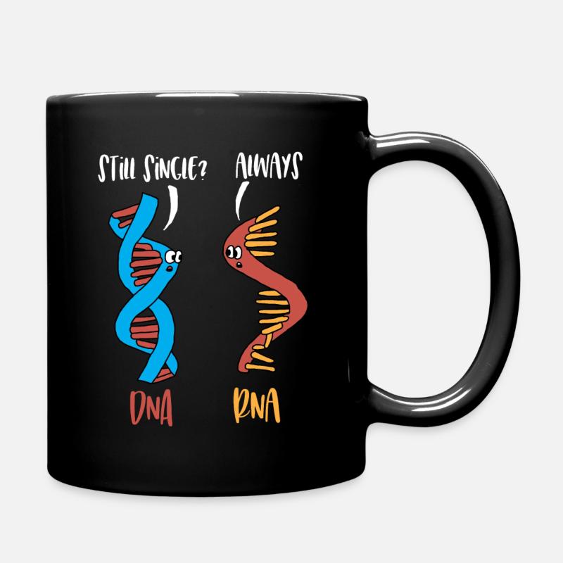 DNA RNA Lustiges Biologie Anatomie Genetik Gift - Tasse einfarbig - Schwarz