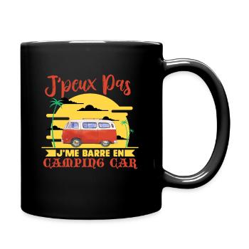 J'peux pas Camping Car Van life Voyage Cadeau - Mug uni - noir - Droite
