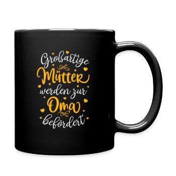 Großartige Mütter werden zur Oma befördert - Oma - Tasse einfarbig - Schwarz - Rechts