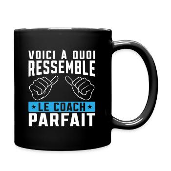 Coach parfait - Humour Cadeau pour coach sportif - Mug uni - noir - Droite