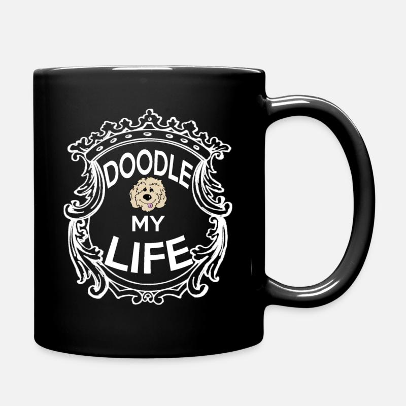 Doodle my Life - Tasse einfarbig - Schwarz