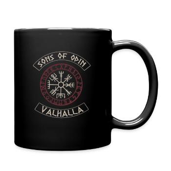 Sons of Odin, Wikinger, Vikings, Valhalla - Tasse einfarbig - Schwarz - Rechts