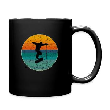 Cadeau de patineur de skateboard - Mug uni - noir - Droite