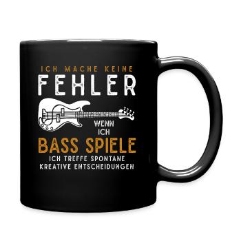 Bassist Bass Spieler Bass Gitarre Geschenkidee - Tasse einfarbig - Schwarz - Rechts