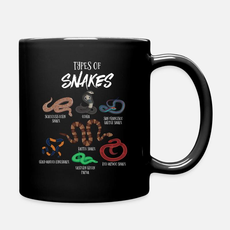 Types de serpents, Serpent, Types de serpents, Cobra - Mug uni - noir