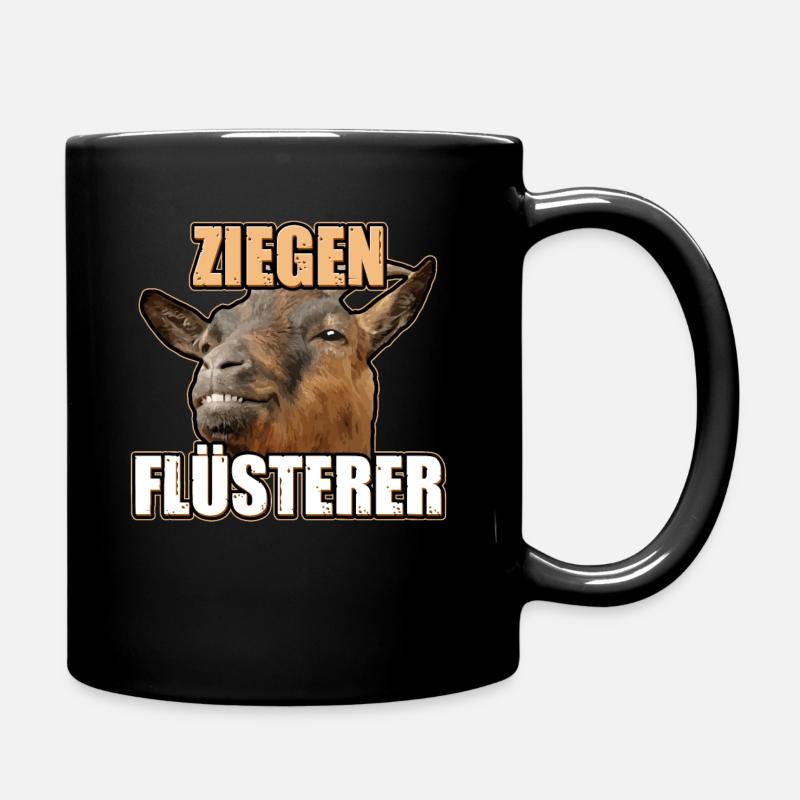 Ziegen Flüsterer Landwirt Ziege - Tasse einfarbig - Schwarz