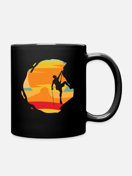 Escalade rocheuse, alpinisme, escalade, Bouldern - Mug uni - noir