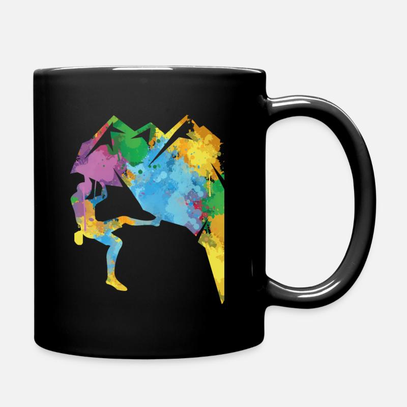 Escalade rocheuse, alpinisme, escalade, Bouldern - Mug uni - noir