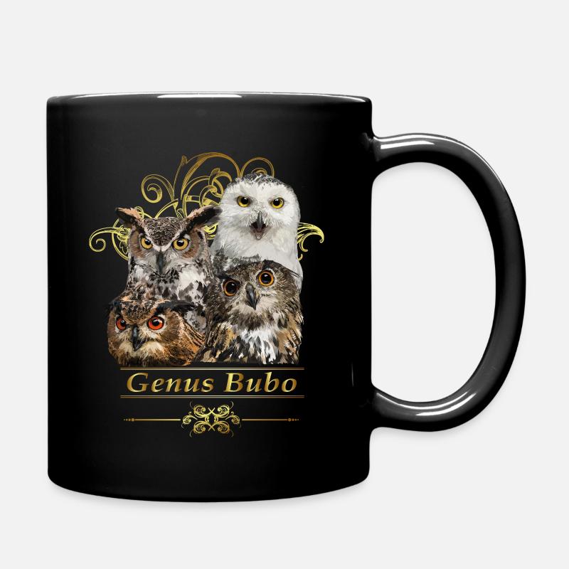 hiboux - Mug uni - noir