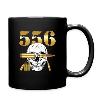 556 AR15 Waffenliebhaber Munition - Tasse einfarbig - Schwarz - Rechts