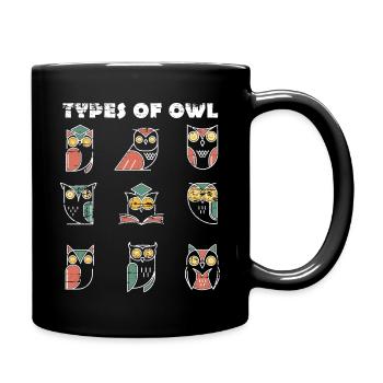 Espèces De Hibou Ornithologe Hibou - Mug uni - noir - Droite