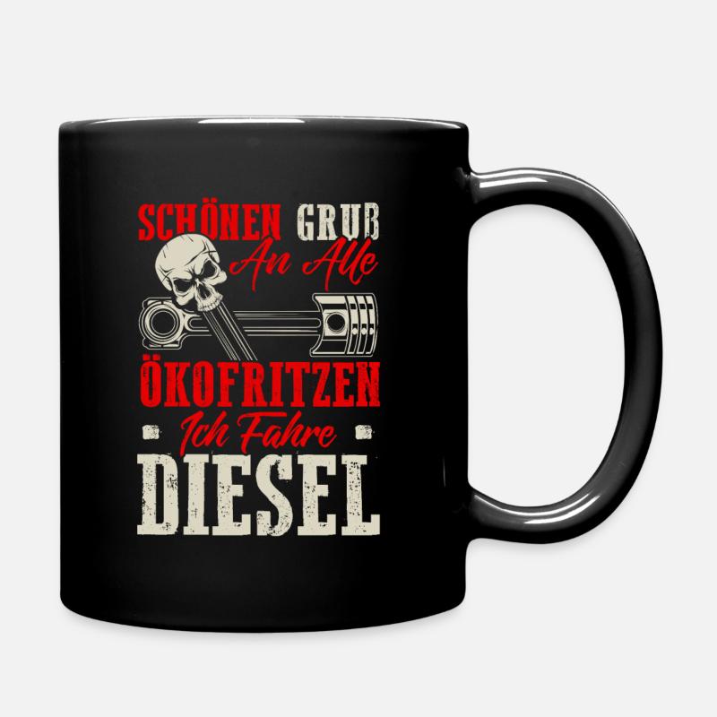 Ökofritzen - Tasse einfarbig - Schwarz