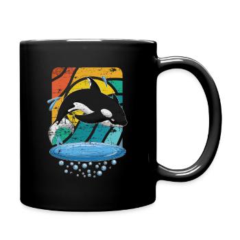 Baleine à épée Tueuse Orca - Mug uni - noir - Droite