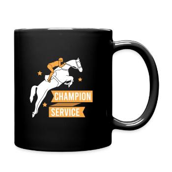 Tournament trotting - Full Colour Mug - black - Right