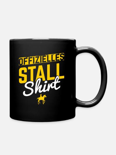 Reiten Pferd Pferde - Tasse einfarbig - Schwarz