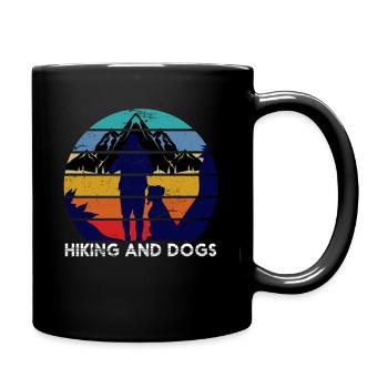Randonneurs chiens cadeaux randonnée - Mug uni - noir - Droite