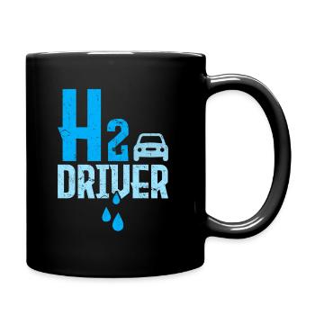 H2 Hydrogen Hydrogen Auto Mobile - Full Colour Mug - black - Right