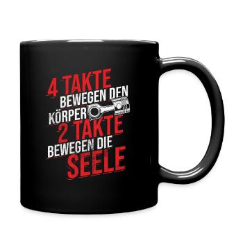 Tuning Auto - Tasse einfarbig - Schwarz - Rechts