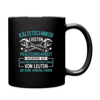Kältetechniker Klimatechniker - Tasse einfarbig - Schwarz - Rechts