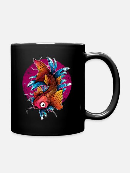Koi Japon Carpes Poissons d’ornement japonais - Mug uni - noir