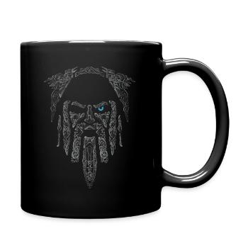 Vikings, vieilles citations, Odin, Valhalla - Mug uni - noir - Droite