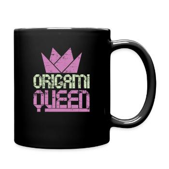 Origami Queen Crafting Gift Origami - Full Colour Mug - black - Right